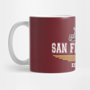 San Francisco Vintage Football Est 1946 For Helmet Game Day Mug